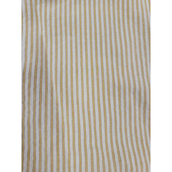 Anthropologie Tulle NWT Jacket Crop M Seersucker Yellow White 3/4 Sleeve Stripes - Picture 6 of 6